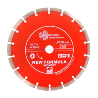230 алмазный сегментный диск New Formula Segment S206