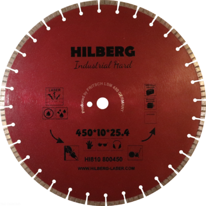 450 алмазный турбо-сегментный диск Hilberg Industrial Hard Laser HI810