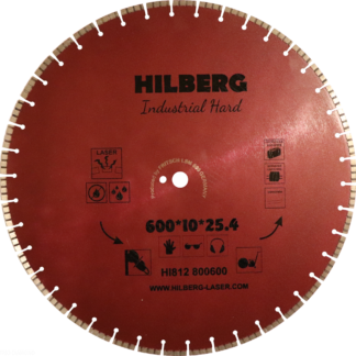 600 алмазный турбо-сегментный диск Hilberg Industrial Hard Laser HI812