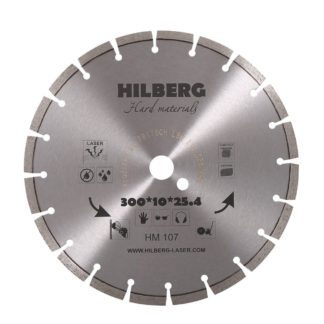 Алмазный сегментный диск 300-10-25.4 Hilberg Hard Materials Laser HM107