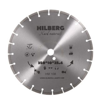 Алмазный сегментный диск 350-10-25.4 Hilberg Hard Materials Laser HM108
