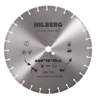 Алмазный сегментный диск 400-10-25.4 Hilberg Hard Materials Laser HM109