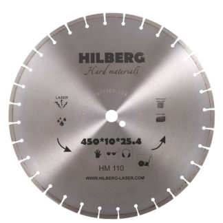 Алмазный сегментный диск 450-10-25.4 Hilberg Hard Materials Laser HM110