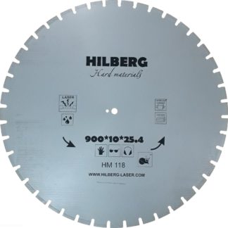 Алмазный сегментный диск 900-10-25.4 Hilberg Hard Materials Laser HM118