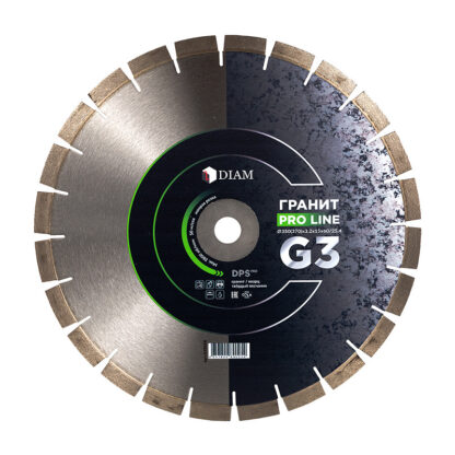 Сегментный алмазный диск DIAM Гранит Pro Line G3 350(370)*3,2*15*60/25,4 030656